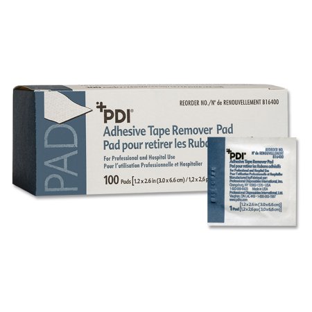 Pads Adhesive Tape Remover PDI® Pad (100/BX 10BX .. .  .  